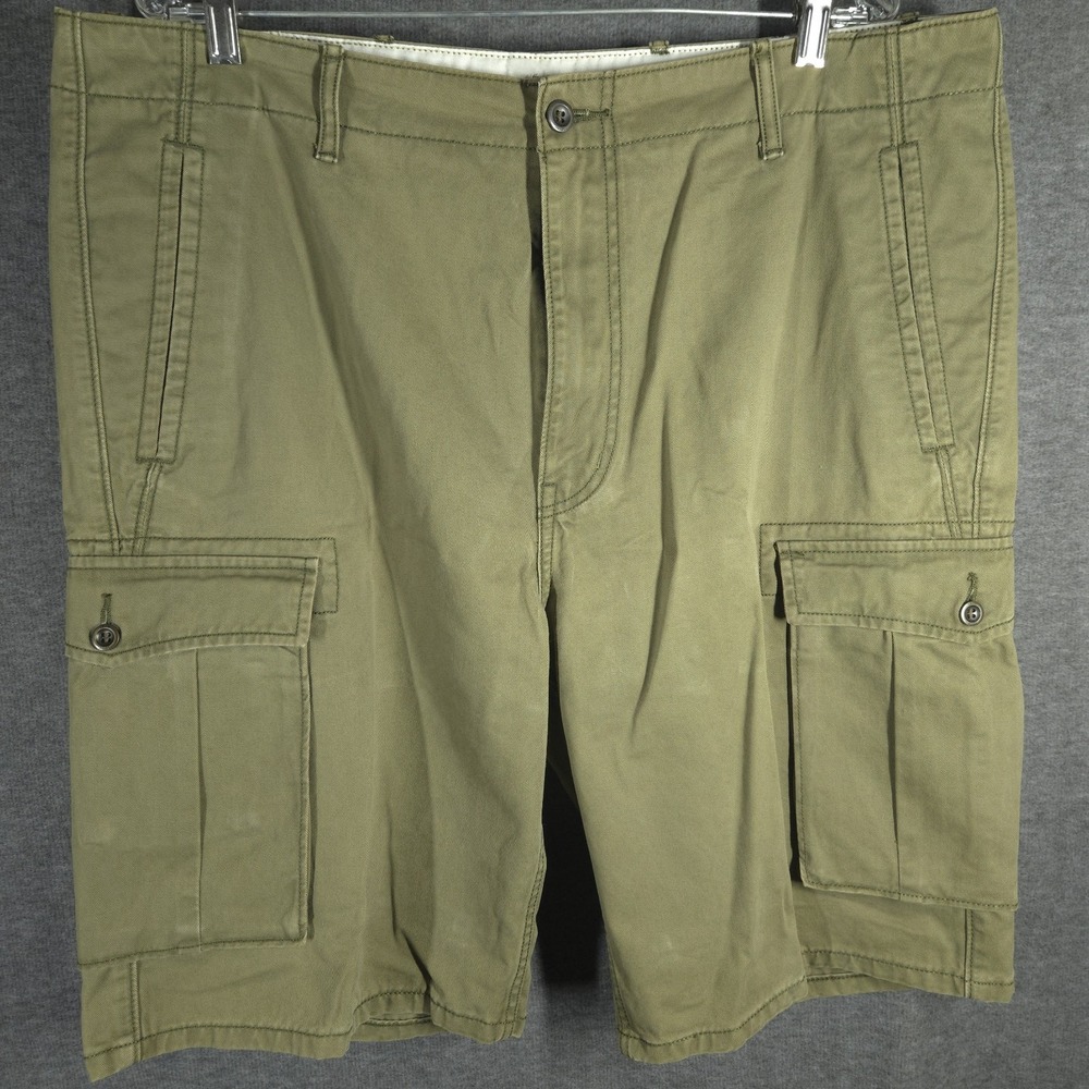 Levi Mens Cargo Shorts W38 Olive Green Military Utility Relaxed Fit Gorpcore